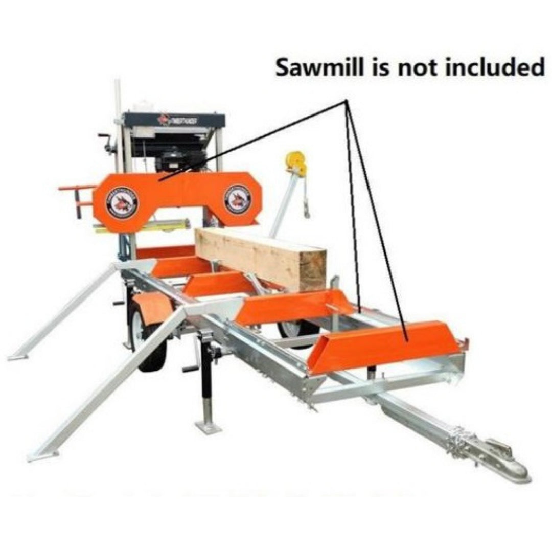 26 inch portable sawmill trailer kit for log cutting